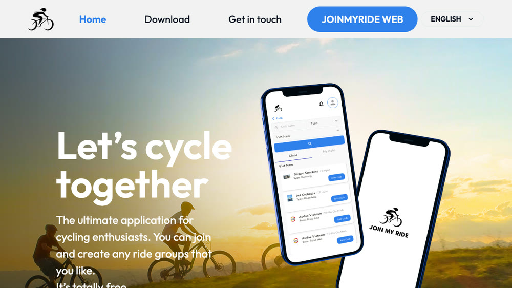 Join My Ride landing page — a carpooling platform matching drivers and passengers on the same route.